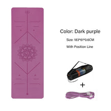 Load image into Gallery viewer, TPE Yoga Double Layer Non-Slip Yoga Mat