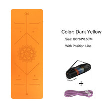 Load image into Gallery viewer, TPE Yoga Double Layer Non-Slip Yoga Mat