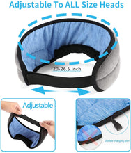 Load image into Gallery viewer, Bluetooth Sleep Eye Mask Wireless Headphones Cotton Sleeping Eye Cover Music Headsets with Mic Handsfree for Side Sleepers Gift
