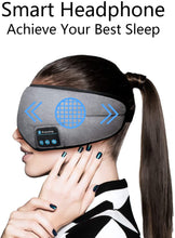Load image into Gallery viewer, Bluetooth Sleep Eye Mask Wireless Headphones Cotton Sleeping Eye Cover Music Headsets with Mic Handsfree for Side Sleepers Gift
