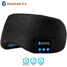 Load image into Gallery viewer, Bluetooth Sleep Eye Mask Wireless Headphones Cotton Sleeping Eye Cover Music Headsets with Mic Handsfree for Side Sleepers Gift
